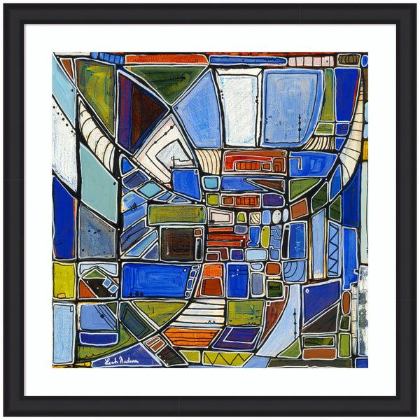 kate & laurel Framed Art Retro Current by Leah Nadeau
