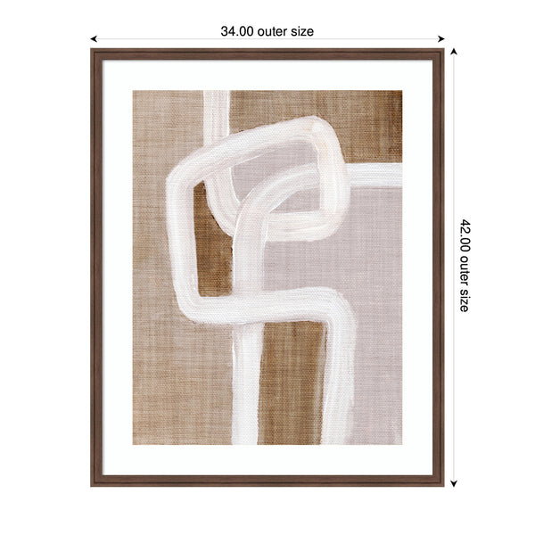 Kate & Laurel Framed Art Rhythmic Lines L By Nikita Jariwala