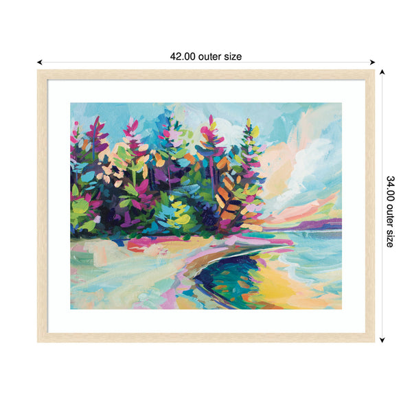 Kate & Laurel Framed Art Saturday In Door County By Rachel Christopoulous
