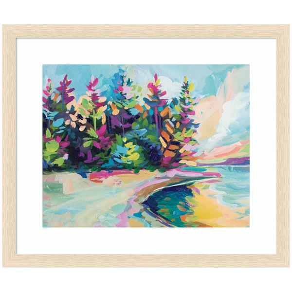 Kate & Laurel Framed Art Saturday In Door County By Rachel Christopoulous