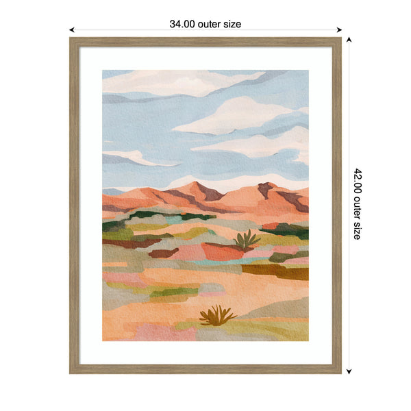 Kate & Laurel Framed Art Southwestern Dreams L By Nikita Jariwala