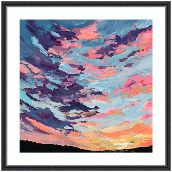 Kate & Laurel Framed Art Sunset Study By Emily Kenney