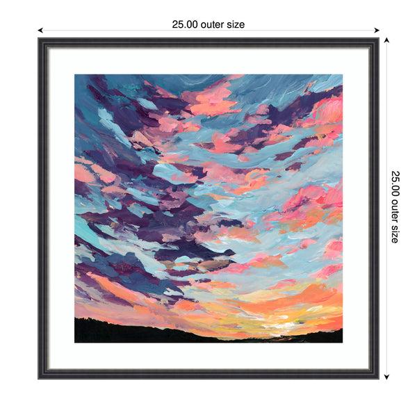 Kate & Laurel Framed Art Sunset Study By Emily Kenney