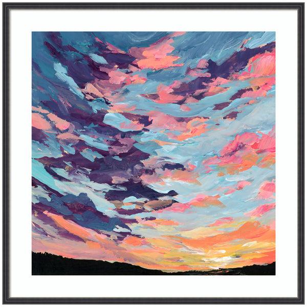 kate & laurel Framed Art Sunset Study by Emily Kenney