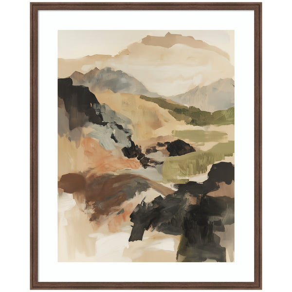 Kate & Laurel Framed Art Tonal Mountains II By Amy Lighthall