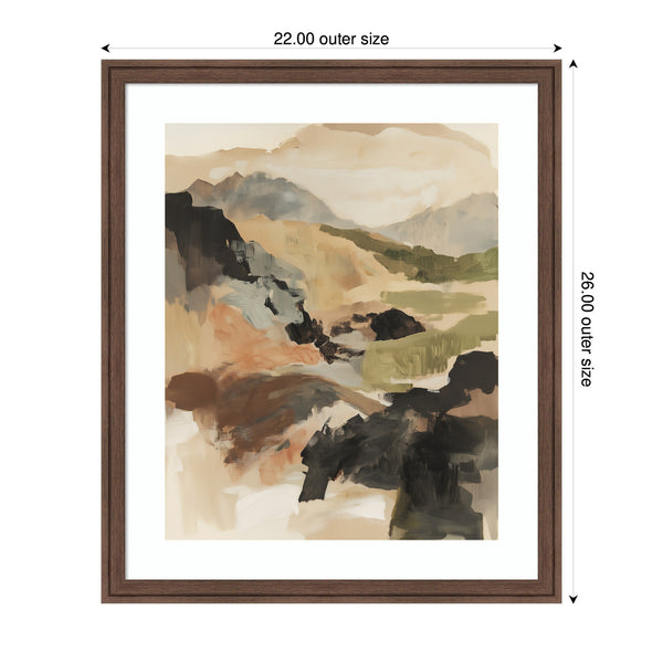 Kate & Laurel Framed Art Tonal Mountains II By Amy Lighthall