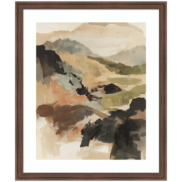 kate & laurel Framed Art Tonal Mountains II by Amy Lighthall