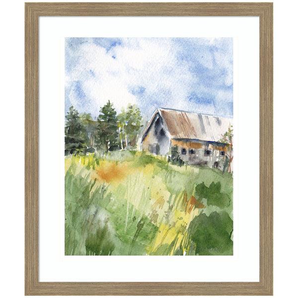 kate & laurel Framed Art Vermont Barn in Summer by Patricia Shaw