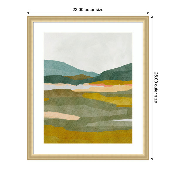 Kate & Laurel Framed Art Vibrant Abstract By Nikita Jariwala