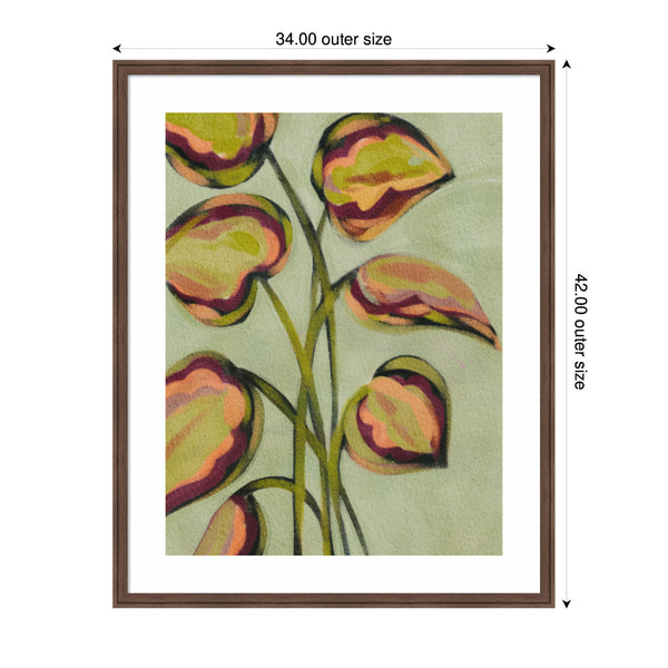 Kate & Laurel Framed Art Vibrant Foliage By Nikita Jariwala