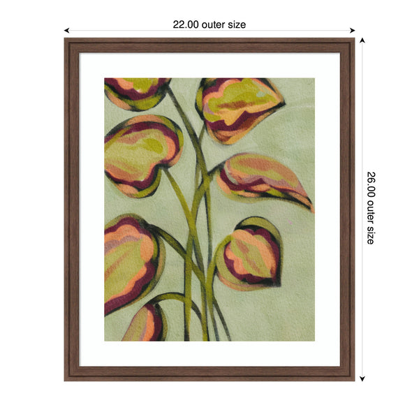 Kate & Laurel Framed Art Vibrant Foliage By Nikita Jariwala