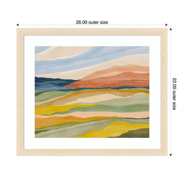 Kate & Laurel Framed Art Vibrant Rhythm By Nikita Jariwala