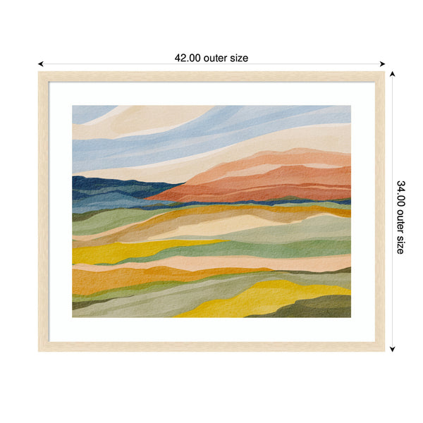 Kate & Laurel Framed Art Vibrant Rhythm By Nikita Jariwala