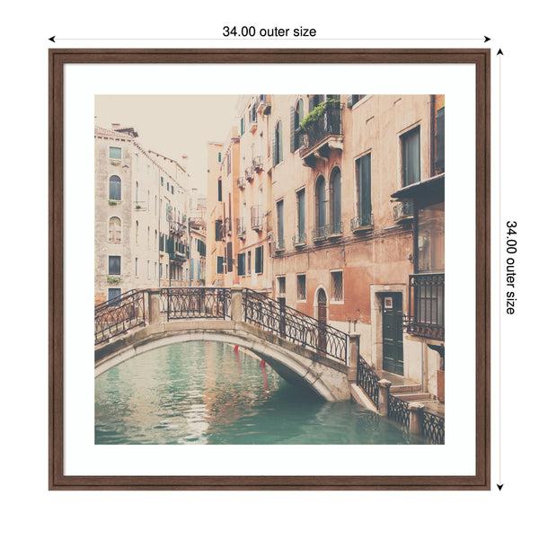 Kate & Laurel Framed Art Wandering The Streets Of Venice By Laura Evans