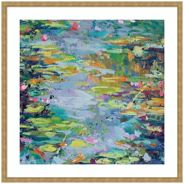 kate & laurel Framed Art Waterlilies at Giverny by Rachel Christopoulous