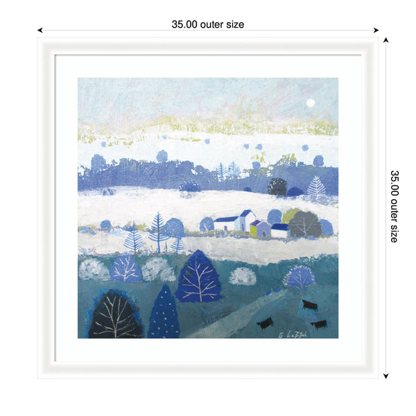 Kate & Laurel Framed Art Winter Dales By Giuliana Lazzerini