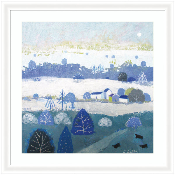 Kate & Laurel Framed Art Winter Dales By Giuliana Lazzerini