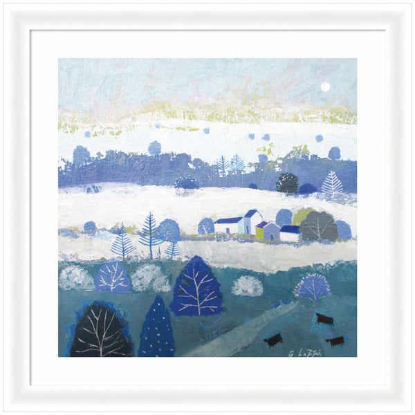 kate & laurel Framed Art Winter Dales by Giuliana Lazzerini