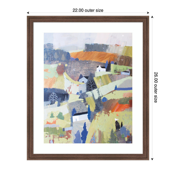 Kate & Laurel Framed Art Worlds View By Giuliana Lazzerini