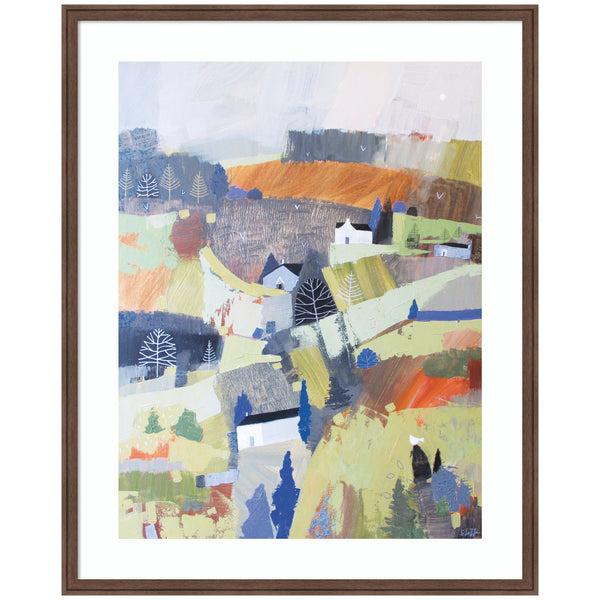 kate & laurel Framed Art Worlds View by Giuliana Lazzerini