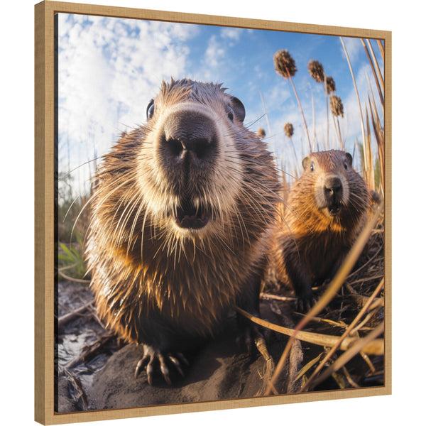 Kate & Laurel Funny Beaver Selfie By The Creative Bunch Studio