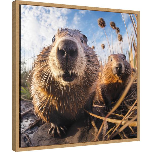 kate & laurel Funny Beaver Selfie by The Creative Bunch Studio