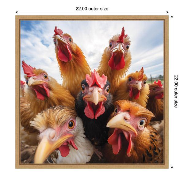 Kate & Laurel Funny Chicken Selfie By The Creative Bunch Studio
