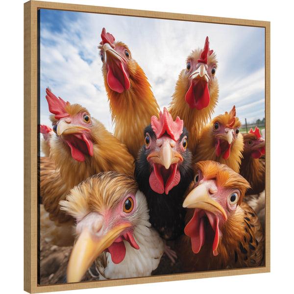 kate & laurel Funny Chicken Selfie by The Creative Bunch Studio