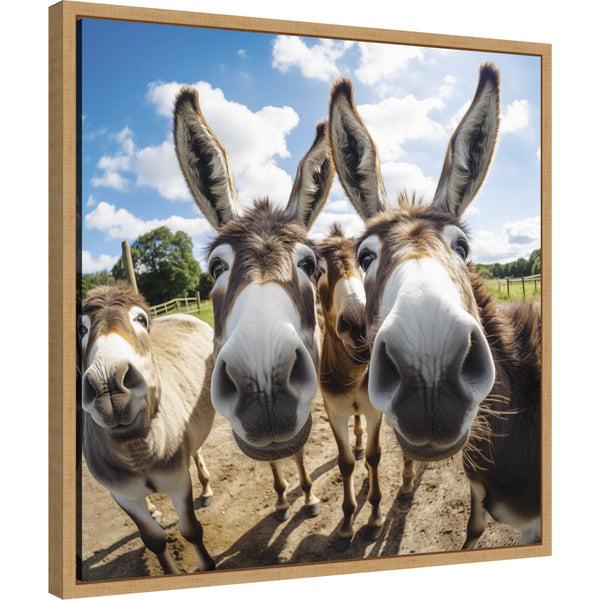 Kate & Laurel Funny Donkey Selfie By The Creative Bunch Studio