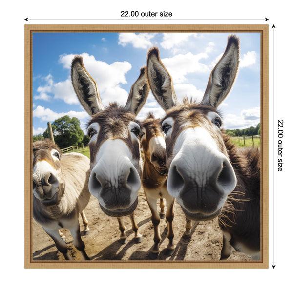 Kate & Laurel Funny Donkey Selfie By The Creative Bunch Studio