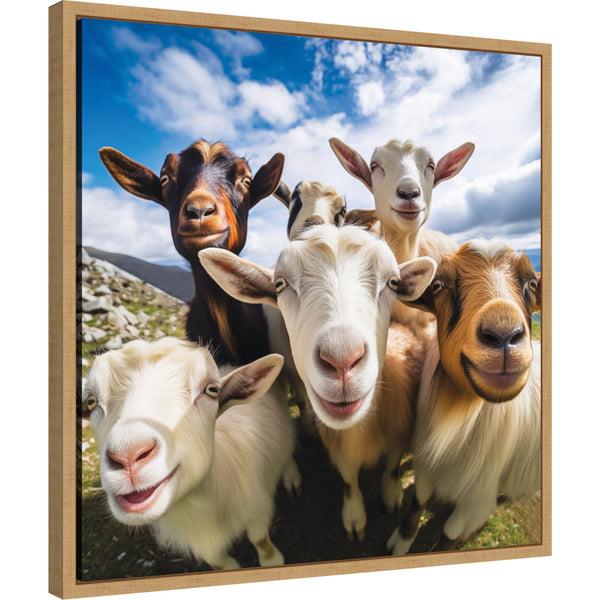 Kate & Laurel Funny Goat Selfie By The Creative Bunch Studio