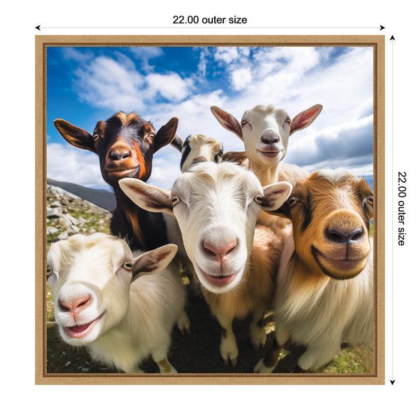 Kate & Laurel Funny Goat Selfie By The Creative Bunch Studio