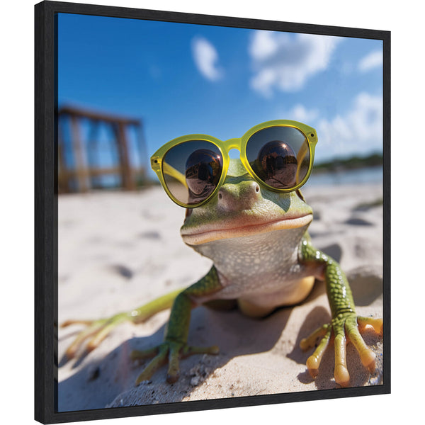 Kate & Laurel Funny Green Frog Selfie By The Creative Bunch Studio