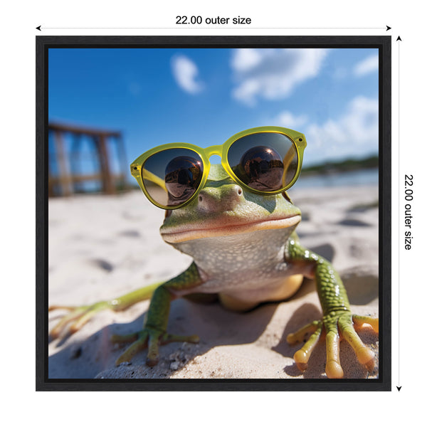 Kate & Laurel Funny Green Frog Selfie By The Creative Bunch Studio