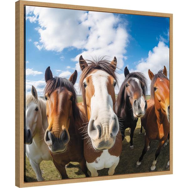 kate & laurel Funny Horse Selfie by The Creative Bunch Studio