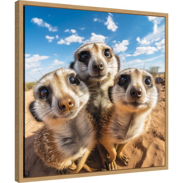 Kate & Laurel Funny Meercat Selfie By The Creative Bunch Studio