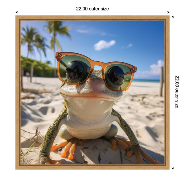 Kate & Laurel Funny Orange Frog Selfie By The Creative Bunch Studio