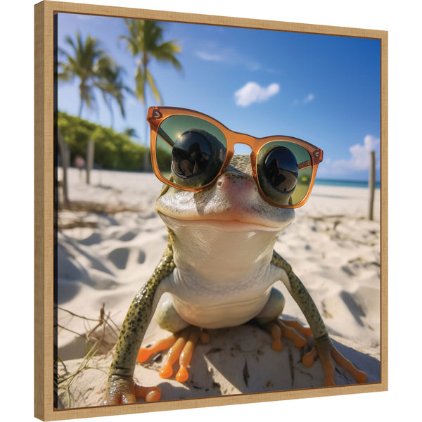 kate & laurel Funny Orange Frog Selfie by The Creative Bunch Studio
