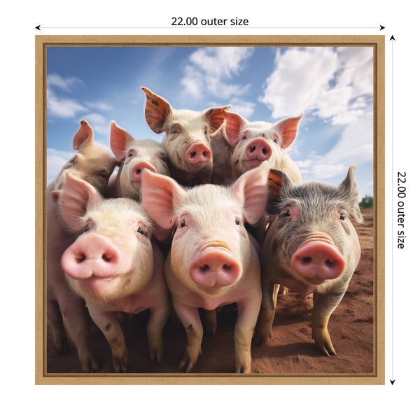 Kate & Laurel Funny Pig Selfie By The Creative Bunch Studio