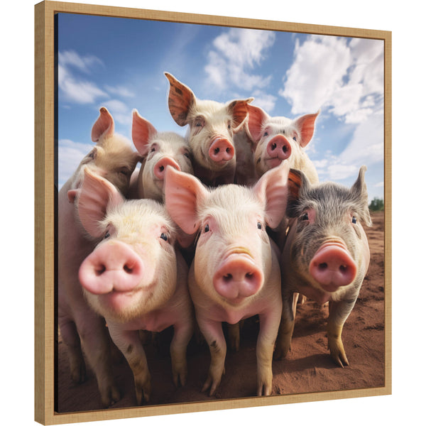 kate & laurel Funny Pig Selfie by The Creative Bunch Studio