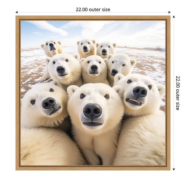 Kate & Laurel Funny Polar Bear Selfie By The Creative Bunch Studio