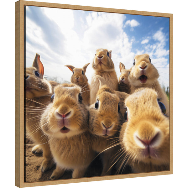 kate & laurel Funny Rabbit Selfie by The Creative Bunch Studio