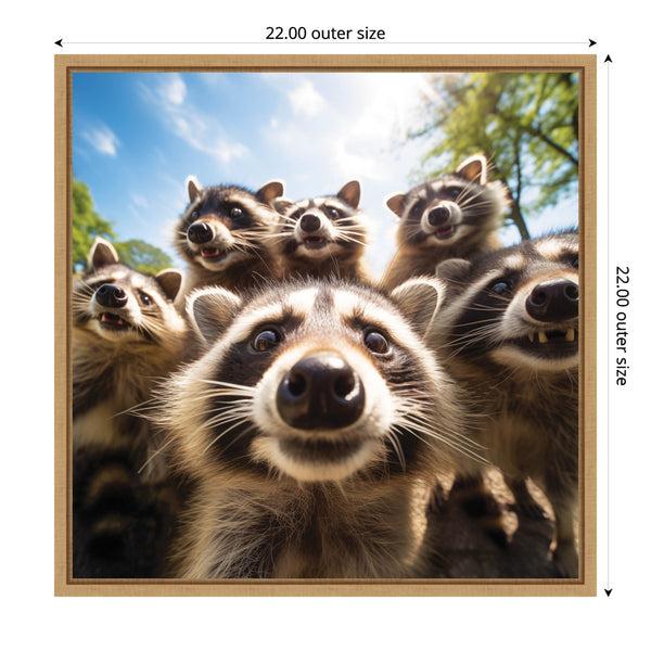 Kate & Laurel Funny Raccoon Selfie By The Creative Bunch Studio