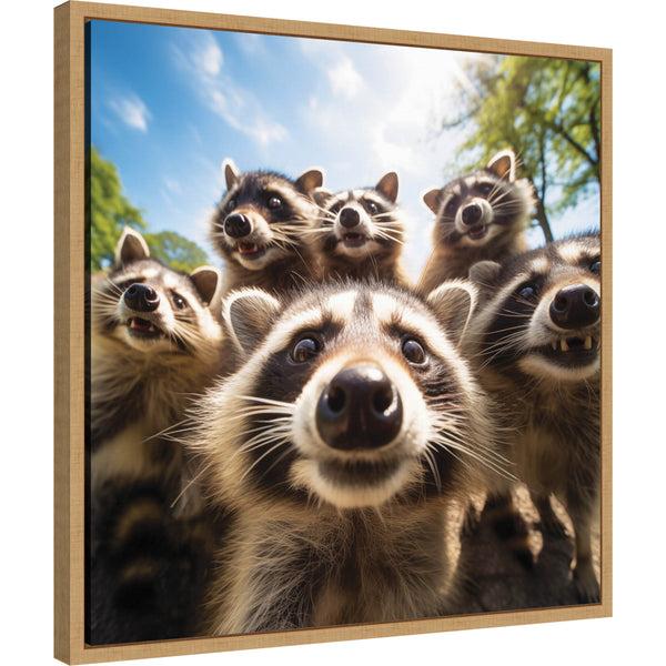 kate & laurel Funny Raccoon Selfie by The Creative Bunch Studio