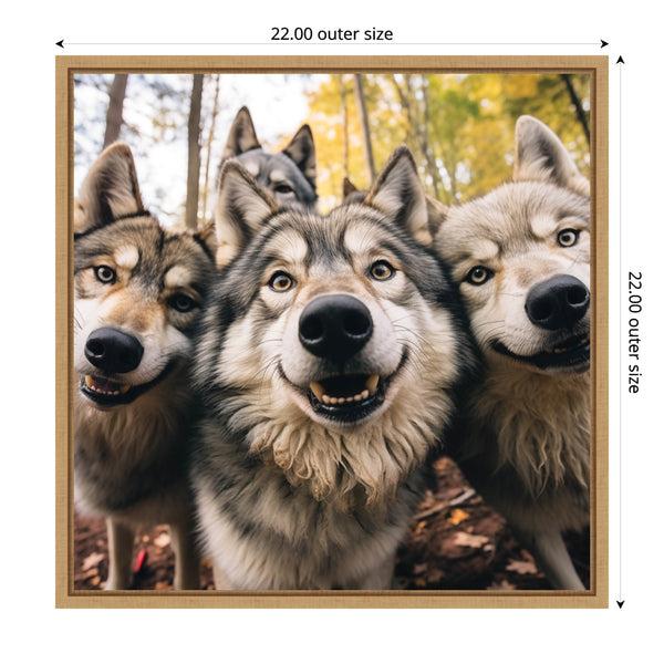 Kate & Laurel Funny Wolf Selfie By The Creative Bunch Studio