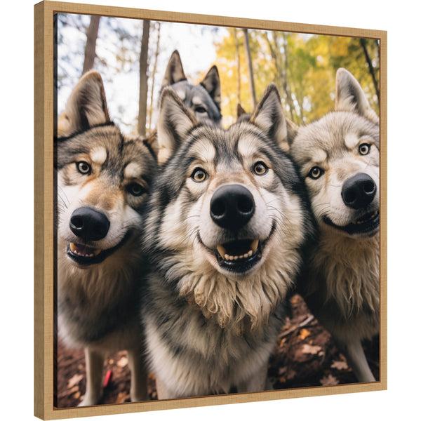 kate & laurel Funny Wolf Selfie by The Creative Bunch Studio