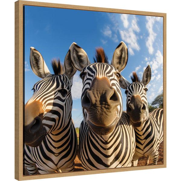 Kate & Laurel Funny Zebra Selfie By The Creative Bunch Studio