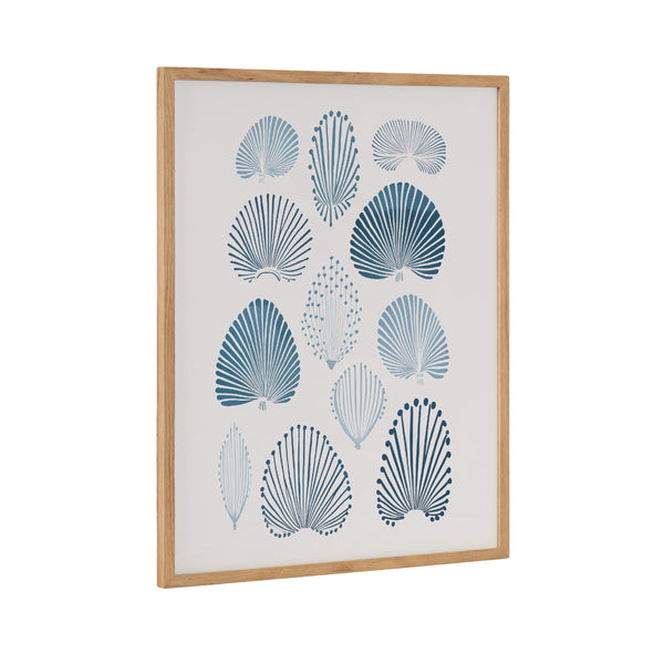 Kate & Laurel Gallery Abstract Coastal Blue Coral Print By The Creative Bunch Studio