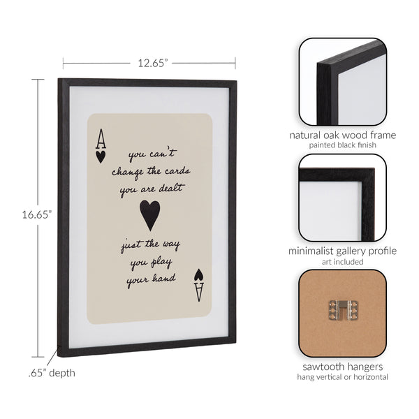 Kate & Laurel Gallery Ace Of Heart Cards Positive Quote Print By The Creative Bunch Studio