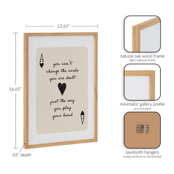Kate & Laurel Gallery Ace Of Heart Cards Positive Quote Print By The Creative Bunch Studio